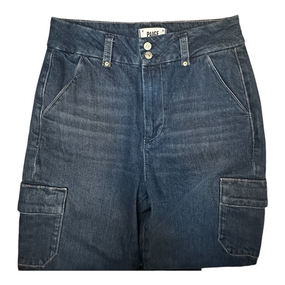 Paige Dion Cargo Trouser Flare Jeans. Sz: 28 - Picture 9 of 13